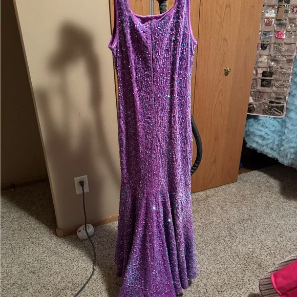 Mermaid Sequence Girls Dress - Picture 3 of 3